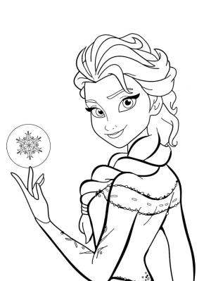 Frozen (Karlar Ülkesi) boyama sayfası,  coloring page, Güzel Elsa özgür, 