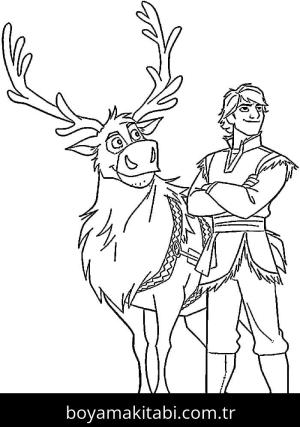 Frozen (Karlar Ülkesi) boyama sayfası – el becerilerini geliştirir, boyama çalışması