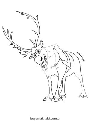 Frozen (Karlar Ülkesi) boyama sayfası – okul öncesi, evde etkinlik