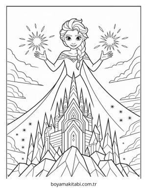 Frozen (Karlar Ülkesi) boyama sayfası – ücretsiz yazdır, boyama etkinliği
