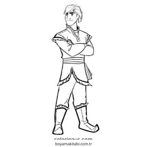 Frozen (Karlar Ülkesi) boyama sayfası – PDF indir, sevimli karakter