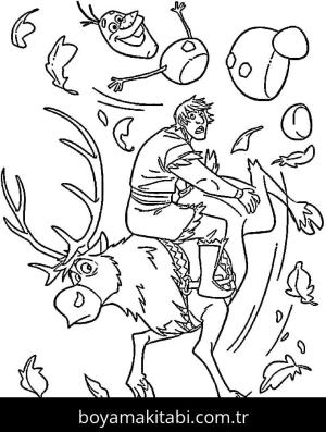 Frozen (Karlar Ülkesi) boyama sayfası – evde etkinlik, ücretsiz yazdır