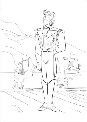 Frozen (Karlar Ülkesi) boyama sayfası,  coloring page, Frozen Hans, 