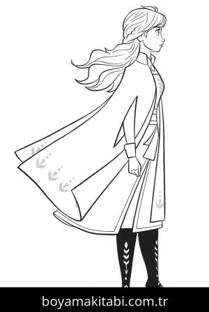 Frozen (Karlar Ülkesi) boyama sayfası – çocuk aktivitesi, PDF indir