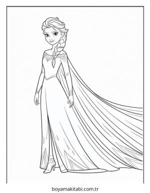 Frozen (Karlar Ülkesi) boyama sayfası – çocuklar için, çizgi film temalı