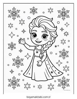 Frozen (Karlar Ülkesi) boyama sayfası – ücretsiz yazdır, boyama etkinliği
