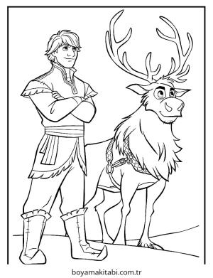 Frozen (Karlar Ülkesi) boyama sayfası – keyifli zaman, renkli çizimler