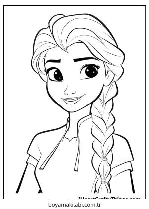 Frozen (Karlar Ülkesi) boyama sayfası – evde etkinlik, ücretsiz yazdır