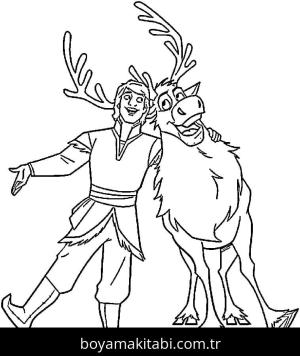 Frozen (Karlar Ülkesi) boyama sayfası – kolay boyama, eğitici aktivite