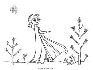 Frozen (Karlar Ülkesi) boyama sayfası – boyama etkinliği, çocuk aktivitesi