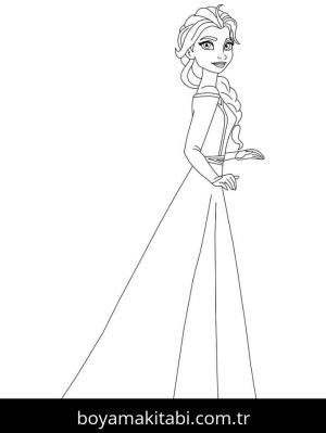 Frozen (Karlar Ülkesi) boyama sayfası – evde etkinlik, ücretsiz yazdır