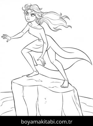 Frozen (Karlar Ülkesi) boyama sayfası – boyama çalışması, yaratıcılığı geliştirir