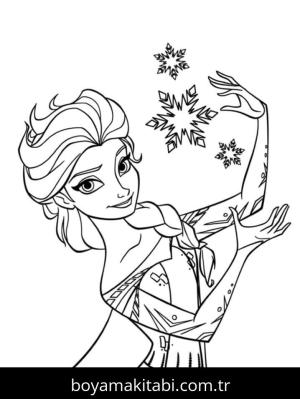 Frozen (Karlar Ülkesi) boyama sayfası – keyifli zaman, renkli çizimler