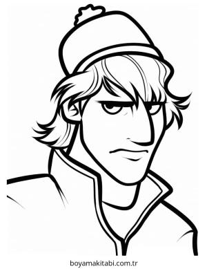 Frozen (Karlar Ülkesi) boyama sayfası – sanatsal çalışma, çocuklar için