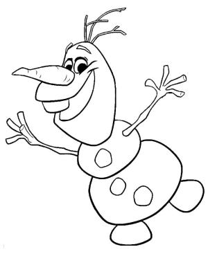 Frozen (Karlar Ülkesi) boyama sayfası,  coloring page, Dans Eden Olaf’ı Çiz, 