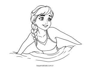 Frozen (Karlar Ülkesi) boyama sayfası – eğitici aktivite, yaratıcılık