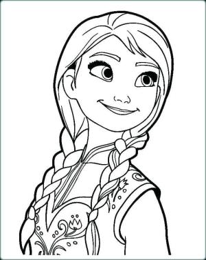 Frozen (Karlar Ülkesi) boyama sayfası,  coloring page, Disney Anna’yı çiz, 