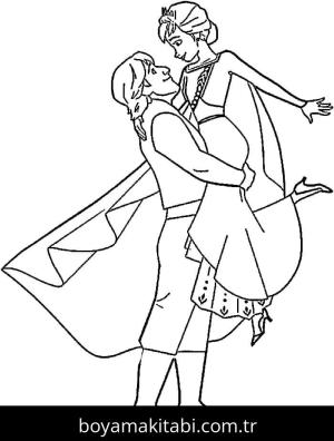 Frozen (Karlar Ülkesi) boyama sayfası – eğlenceli etkinlik, el becerilerini geliştirir