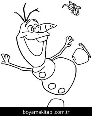 Frozen (Karlar Ülkesi) boyama sayfası – okul öncesi, evde etkinlik