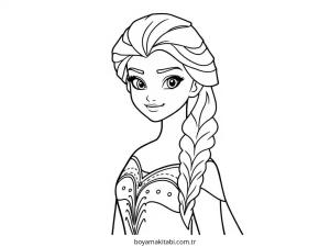 Frozen (Karlar Ülkesi) boyama sayfası – çocuk aktivitesi, PDF indir
