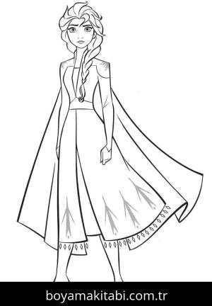 Frozen (Karlar Ülkesi) boyama sayfası – PDF indir, sevimli karakter