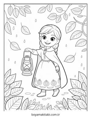 Frozen (Karlar Ülkesi) boyama sayfası – boyama etkinliği, çocuk aktivitesi