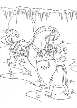 Frozen (Karlar Ülkesi) boyama sayfası,  coloring page, Hans ve Sitron, 