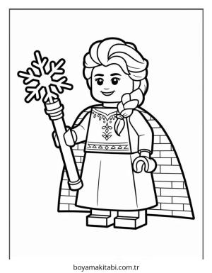 Frozen (Karlar Ülkesi) boyama sayfası – PDF indir, sevimli karakter