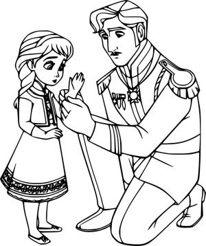 Frozen (Karlar Ülkesi) boyama sayfası,  coloring page, Anna ve Baba, 