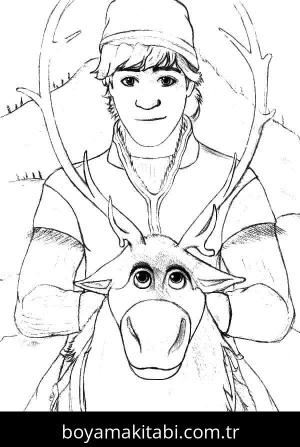 Frozen (Karlar Ülkesi) boyama sayfası – renkli çizimler, okul öncesi