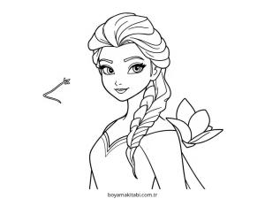 Frozen (Karlar Ülkesi) boyama sayfası – eğlenceli etkinlik, el becerilerini geliştirir