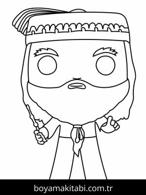 Funko Pop boyama sayfası – çocuklar için, çizgi film temalı