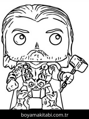 Funko Pop boyama sayfası – çocuk aktivitesi, PDF indir