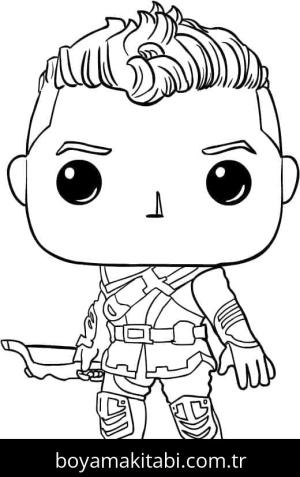Funko Pop boyama sayfası – renkli çizimler, okul öncesi