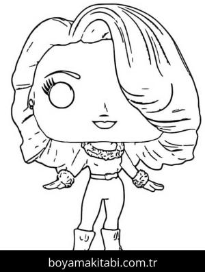 Funko Pop boyama sayfası – yaratıcılığı geliştirir, keyifli zaman