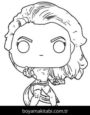 Funko Pop boyama sayfası – eğitici aktivite, yaratıcılık