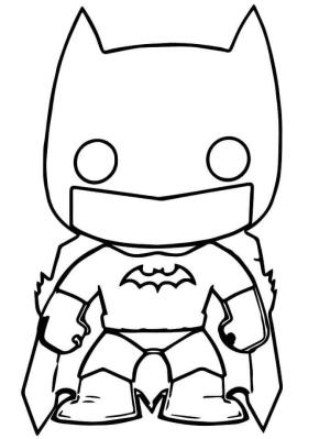 Funko boyama sayfası,  coloring page, Yarasa Adam Funko, 