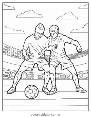 Futbol boyama sayfası – yaratıcılığı geliştirir, keyifli zaman