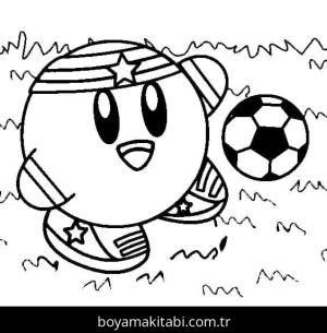 Futbol boyama sayfası – çocuk aktivitesi, PDF indir