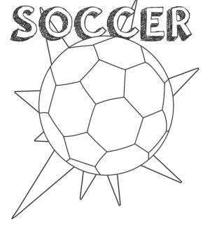 Futbol boyama sayfası, Football coloring page, Futbol Topu Çizimi, 