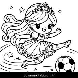 Futbol boyama sayfası – boyama çalışması, yaratıcılığı geliştirir