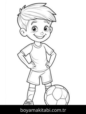 Futbol boyama sayfası – yaratıcılığı geliştirir, keyifli zaman