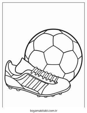 Futbol boyama sayfası – ücretsiz yazdır, boyama etkinliği