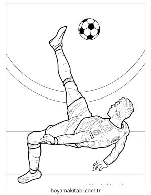 Futbol boyama sayfası – keyifli zaman, renkli çizimler