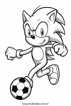 Futbol boyama sayfası – okul öncesi, evde etkinlik