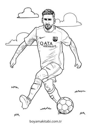 Futbol boyama sayfası – evde etkinlik, ücretsiz yazdır