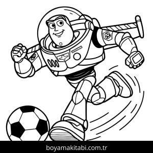 Futbol boyama sayfası – evde etkinlik, ücretsiz yazdır
