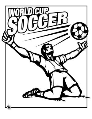 Futbol boyama sayfası, Football coloring page, Dünya Kupası Futbol, 