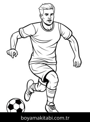 Futbol boyama sayfası – eğitici aktivite, yaratıcılık