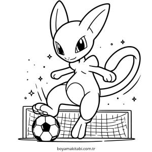Futbol boyama sayfası – çocuklar için, çizgi film temalı